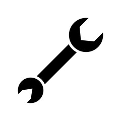 spanner icon or logo isolated sign symbol vector illustration - high quality black style vector icons
