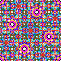 Seamless Talavera Pattern. Colorful Decorative tiles.
