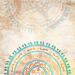 Colourful ethnic style vector background