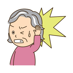 脳卒中による激しい頭痛が起きた高齢女性