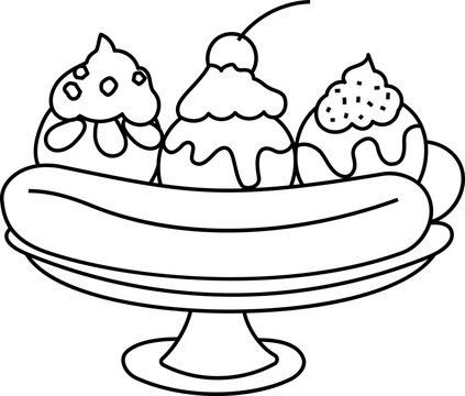 Coloring Pages Banana Split - 360 F 574901435 W4NaAW0WeXGddadSByIslUXhVzZKrcXW 