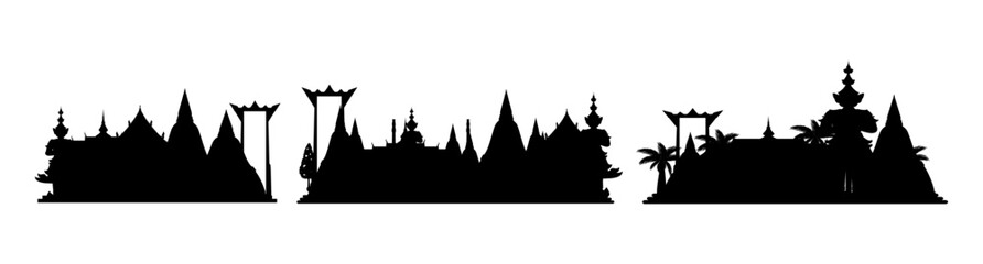Fototapeta premium thailand silhouette
