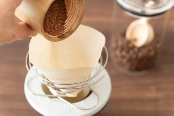 コーヒーミルで飲むドリップコーヒー