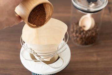 コーヒーミルで飲むドリップコーヒー