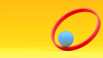 Equilibrium balance. Geometric concept. Minimal modern background