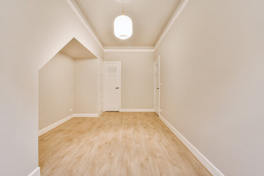 Interior of minimalist empty room