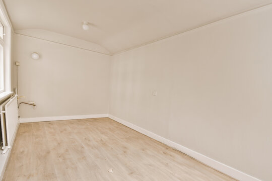 Interior of minimalist empty room