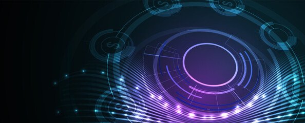 Abstract data background. Futuristic technology style. Elegant digital  background for business presentations.