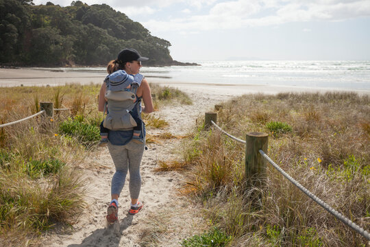 Waihi Beach in Orokawa Scenic Reserve, New Zealand