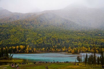 Altay Xinjiang,Kanas, - obrazy, fototapety, plakaty