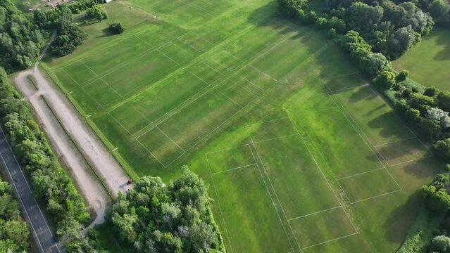 Aerial competitive sports field ultimate frisbee