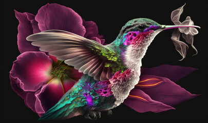The Hummingbird in Slow Motion: A Hyper-Realistic Zoom of its Flight and Colors
