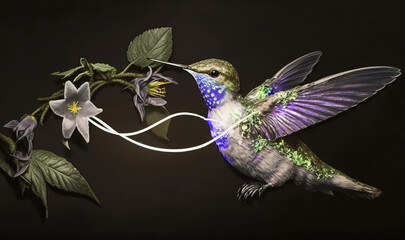 The Hummingbird in Slow Motion: A Hyper-Realistic Zoom of its Flight and Colors