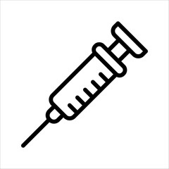 Syringe icon. Syringe icon for banners, infographics and templates. vector illustration on white background