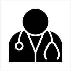 Doctor icon design template vector illustration on white background