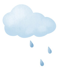 雨雲から降る雨粒