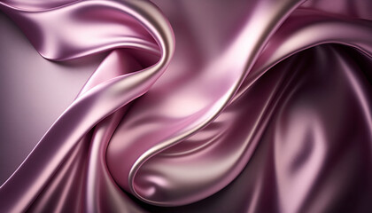 Soft pastel colors and a glossy satin texture give this abstract background a calming feel, perfect for creating a peaceful atmosphere in any design. Generative AI - obrazy, fototapety, plakaty
