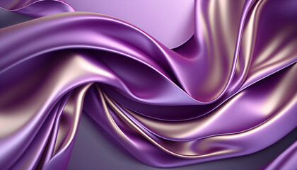 Obraz premium Soft pastel colors and a glossy satin texture give this abstract background a calming feel, perfect for creating a peaceful atmosphere in any design. Generative AI
