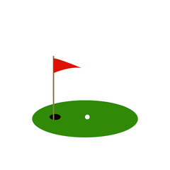 golf ball and hole