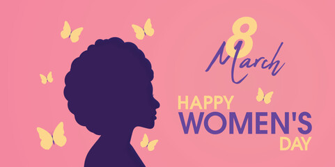 8 March International Women's Day Vector Illustration Concept.