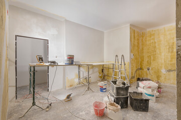 Cantiere casa in ristrutturazione.