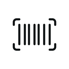 Parcel tracking code isolated icon, package tracker number vector symbol with editable stroke