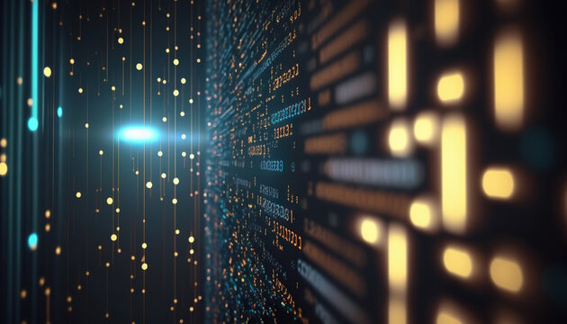 Programming code abstract technology background