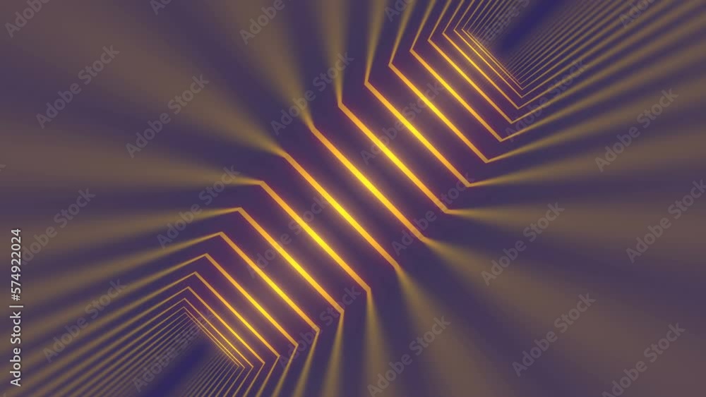Poster abstract composition with moving burning rays of yellow-orange color. digital background. minimal cr