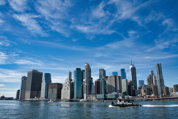 Fototapeta na wymiar Modern skyline of Lower Manhattan