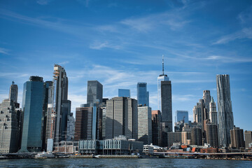Fototapeta na wymiar Manhattan office buildings at Lower Manhattan