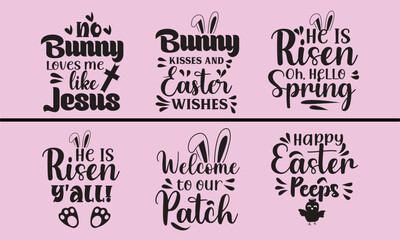 Easter SVG T-Shirt Design Bundle.