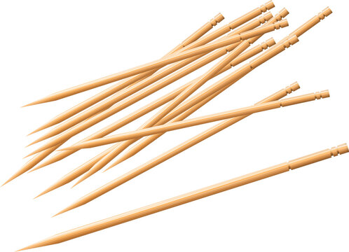 Toothpicks Wooden , Bamboo Toothpick small sharp, Realistic wood. 