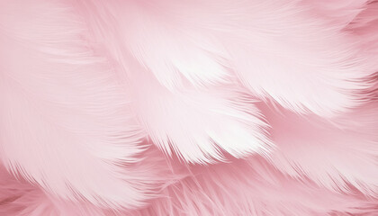 Pink feather nature texture background, generative ai