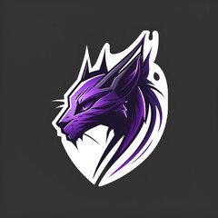 Lynx Logo violet et noir
