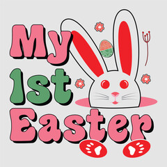 my first easter, Sublimation, Easter, Happy Easter, Easter T-shirt, Easter Quotes, Easter Bunny, Sublimation Design, Easter Sublimation, T-shirt, Easter Sunday, Happy Easter Day.