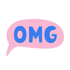 Omg in Speech Cloud, Comic Chat Sticker