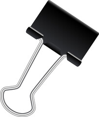 paper clip with black binder