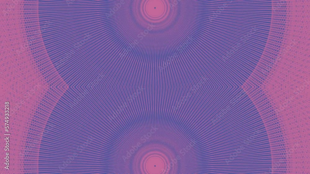 Poster Elegant wire symmetrical structure. 3d rendering seamless loop animation HD