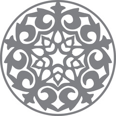 Arabic Circular Pattern Round form. Vector Illustration