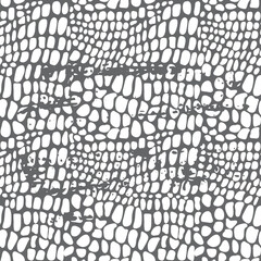 Predator Animal Skin Print. Dragon Skin Imitation. Seamless Pattern of crocodile skin. Snake pattern. Alligator Close up Background. African Leather Illustration for fabric, wallpaper, wrapping paper,
