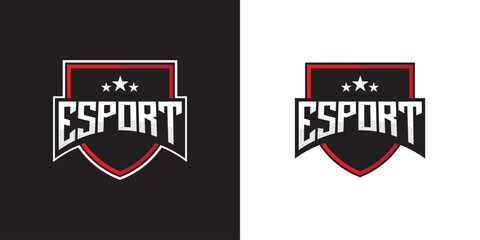 game esport logo for competitive game team, simple game esport logo vector © Alva