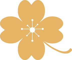 Flowers made of petals in the shape of a heart