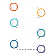 Blank and clean. Steps business data visualization timeline process infographic template design	