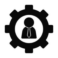 management icon, manager vector, business illustration