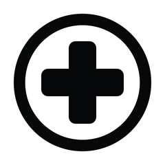 medical cross icon, medical vector, cross illustration