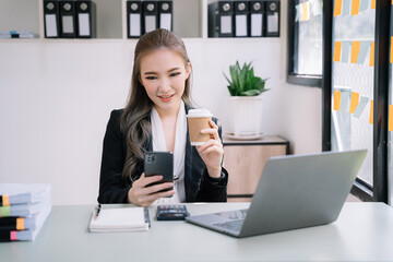 Hand using smart phone, mobile p payments online shopping, omni channel, digital tablet docking keyboard computer.