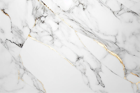 Luxury white and gold marble texture background for creating an abstract and minimalist look in any space. Rich and luxurious, its marble veining adds beauty to any decor. AI Generated