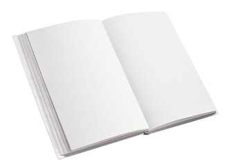Open book with blank pages, cut out
