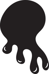 Pintura, chocolate, gotas, formas