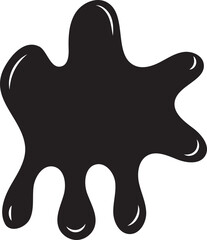 Pintura, chocolate, gotas, formas